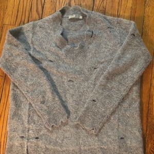 Go x Go Silk Distressed Sweater